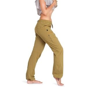 Ucraft Xlite Women's Rock Climbing Pants Yellow Lightweight Stretch Joggers